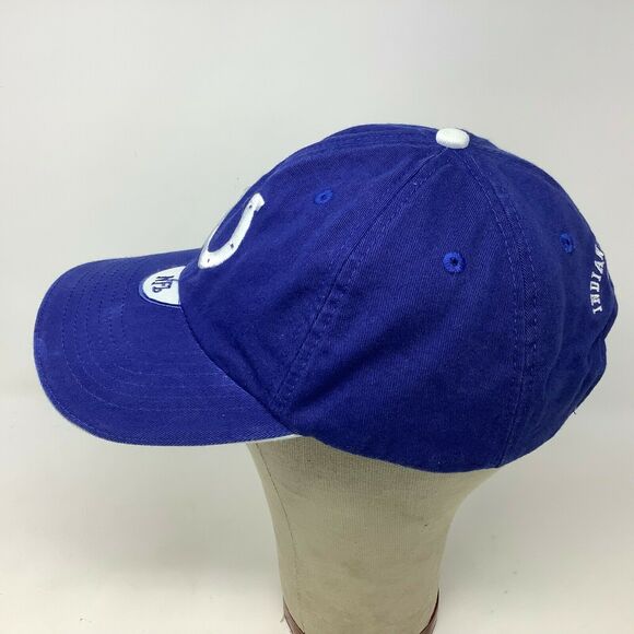 NFL Indianapolis Colts Baseball Hat White Horseshoe Slideback Adjustable OSFA - Picture 7 of 11